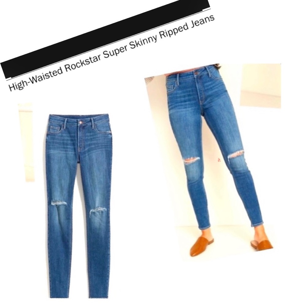 NWT Old Navy Rockstar Super Skinny Hi Rise Jeans